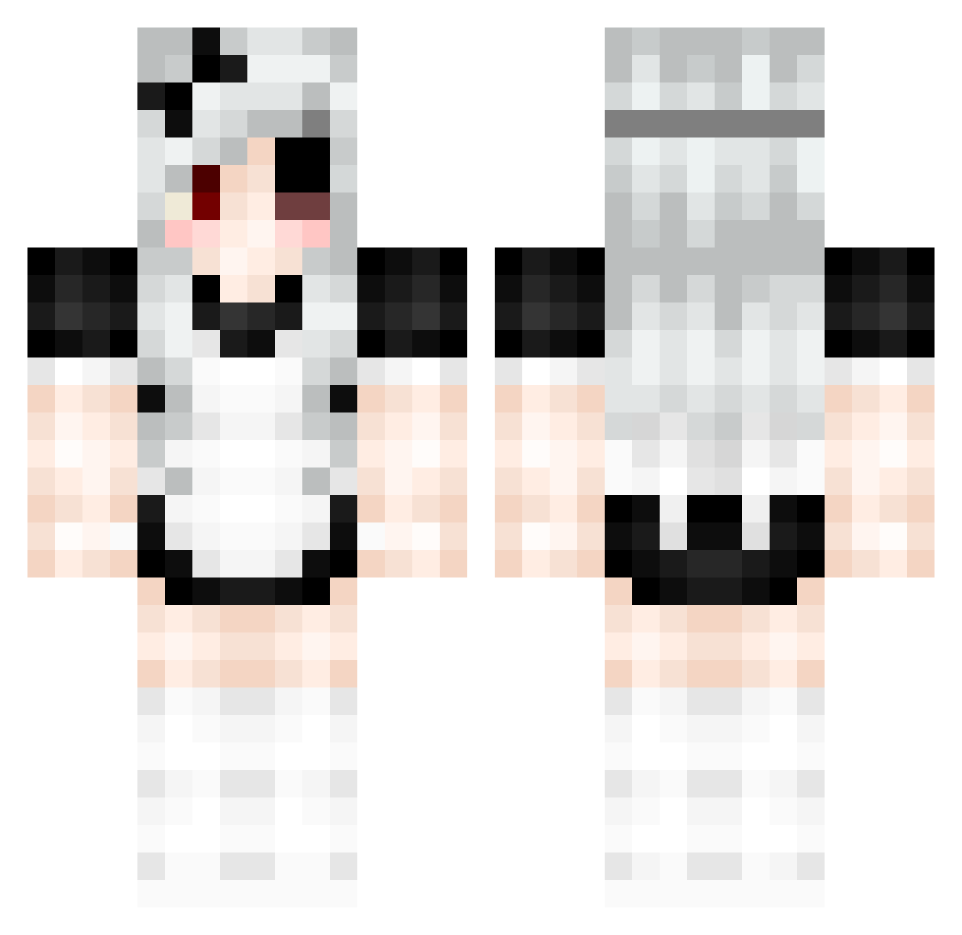 Rosemaria Minecraft skin, front and back view