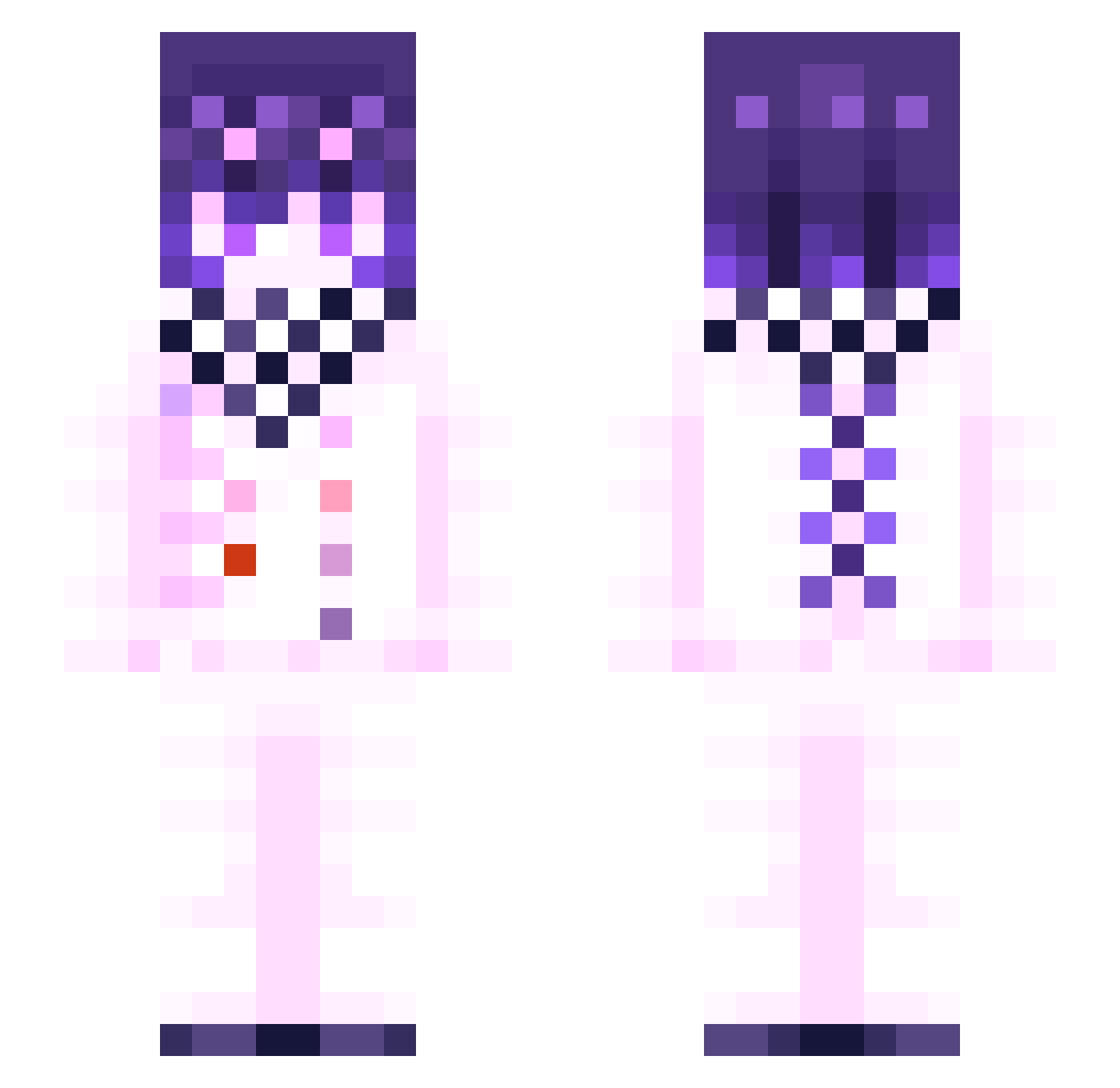 l1enwl Minecraft skin, front and back view
