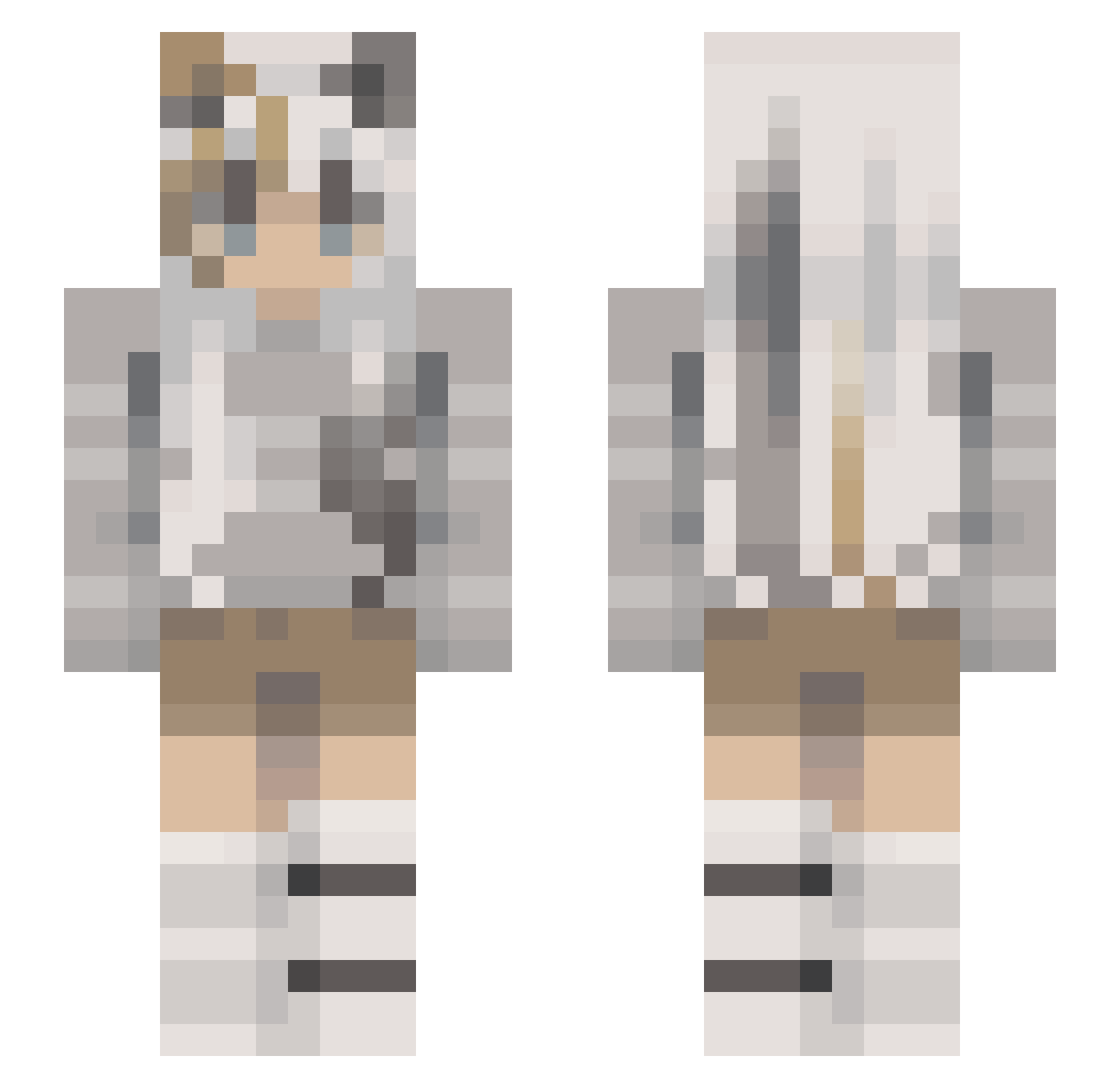 Relaxxxx_ Minecraft skin, front and back view