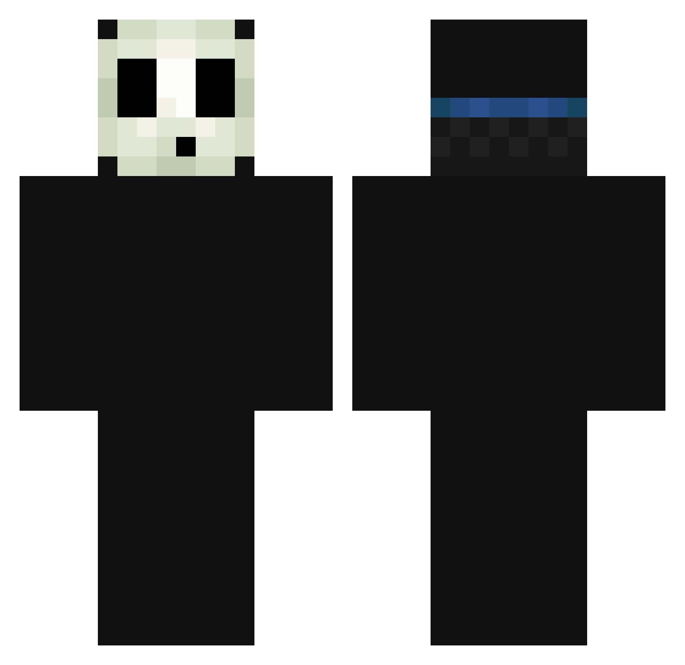 krabonurek Minecraft skin, front and back view