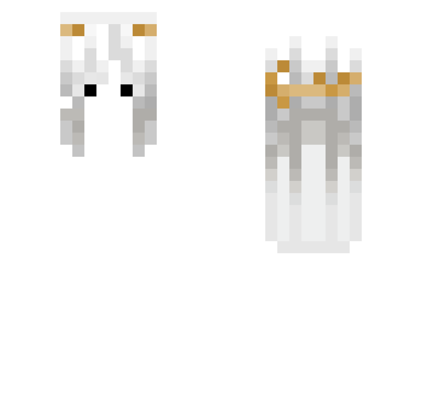noopy_x3 Minecraft skin, front and back view
