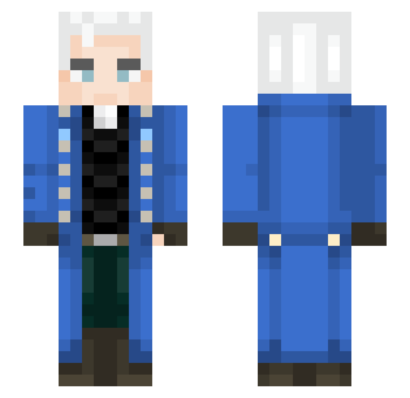 Math_Lad Minecraft skin, front and back view
