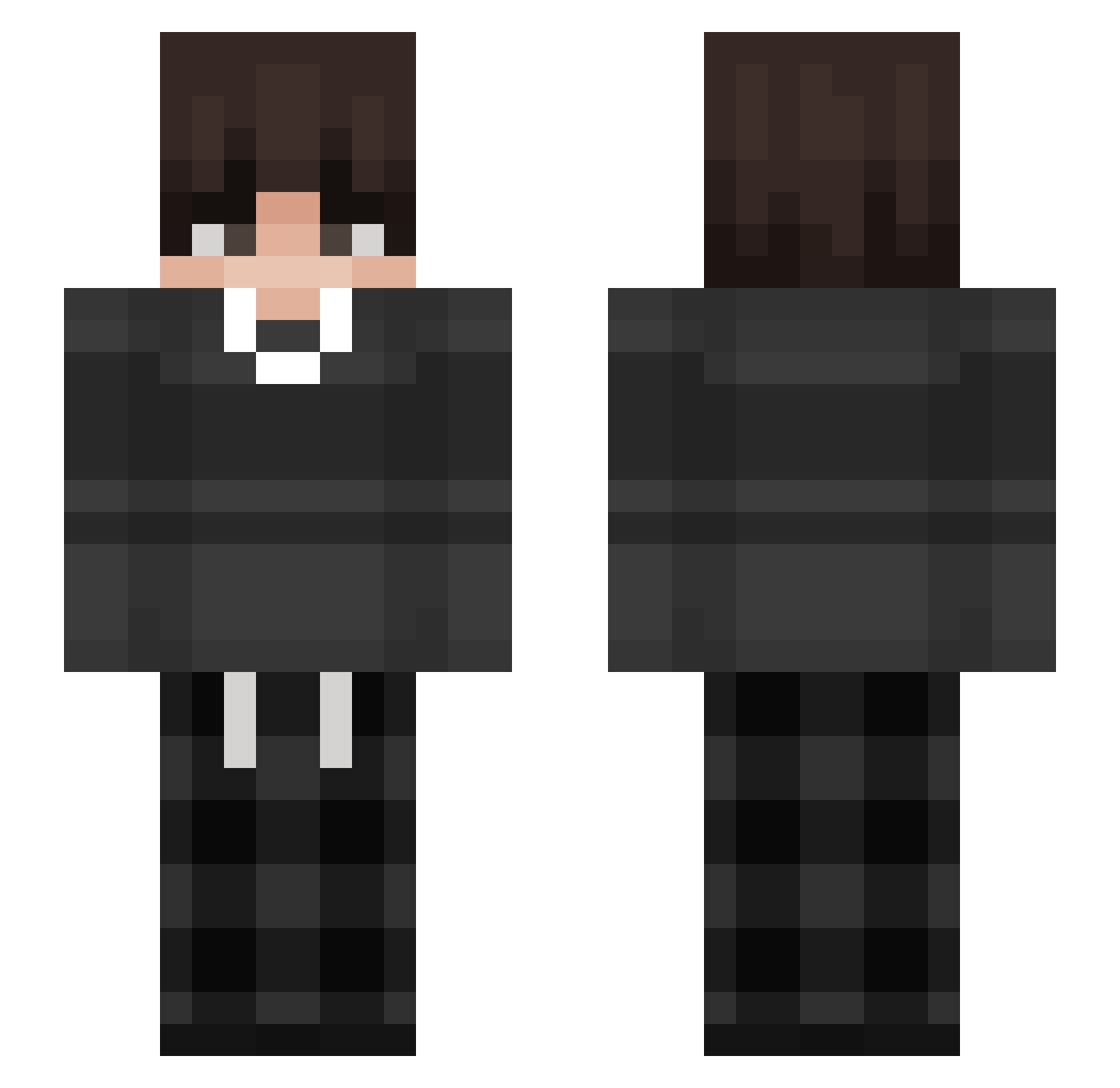 Wampiptiii0l Minecraft skin, front and back view