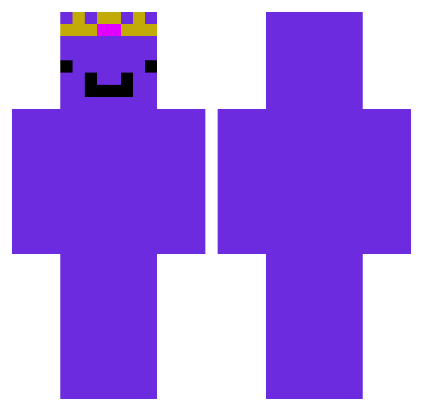 Tostada12345 Minecraft skin, front and back view