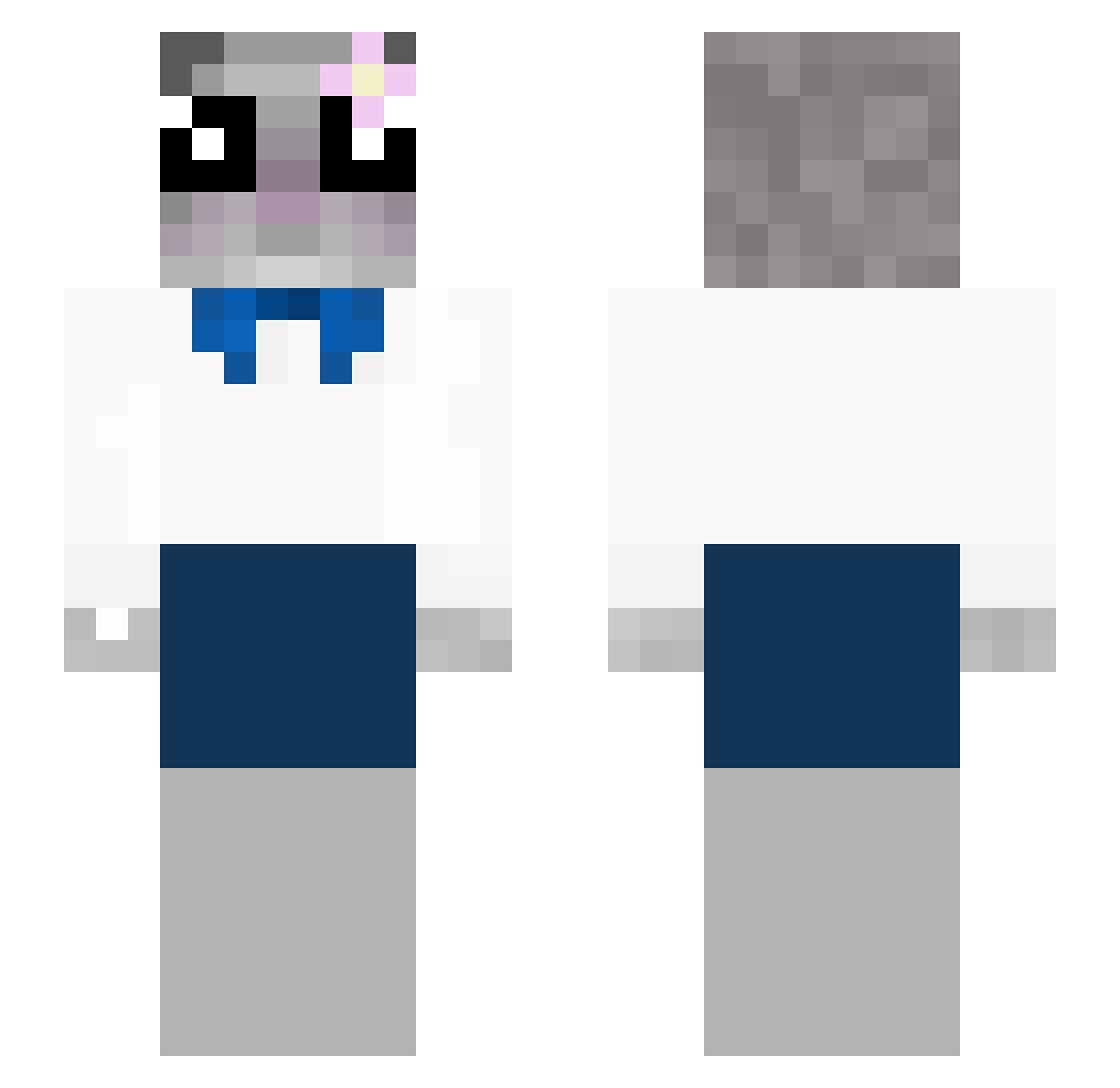 siranonim Minecraft skin, front and back view