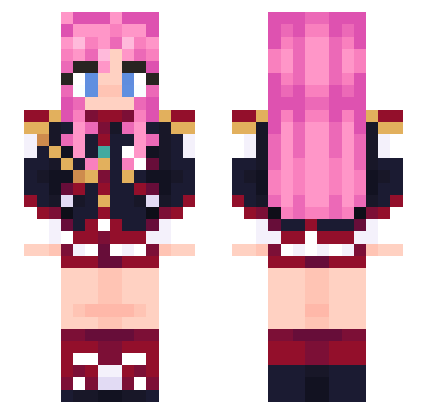 rosolpietruszka Minecraft skin, front and back view