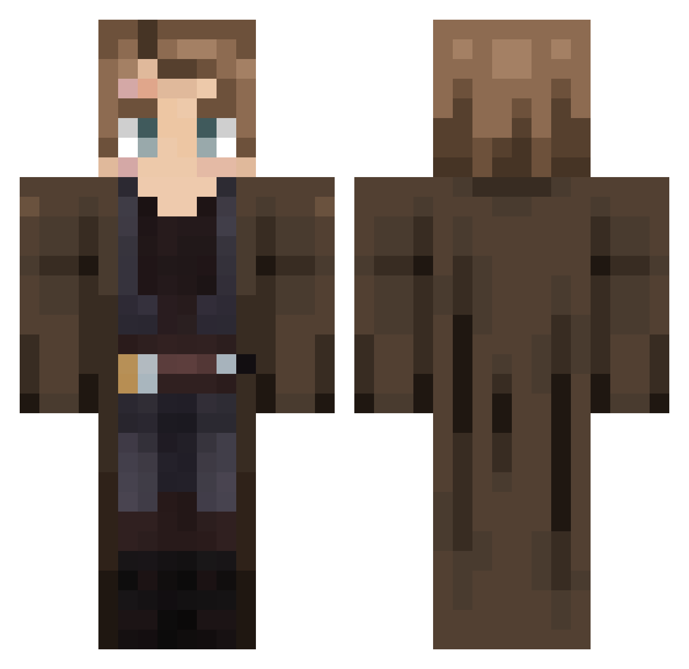 stierjay Minecraft skin, front and back view