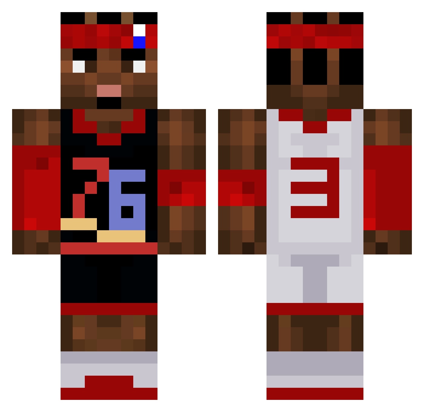 Tomiskindacool Minecraft skin, front and back view