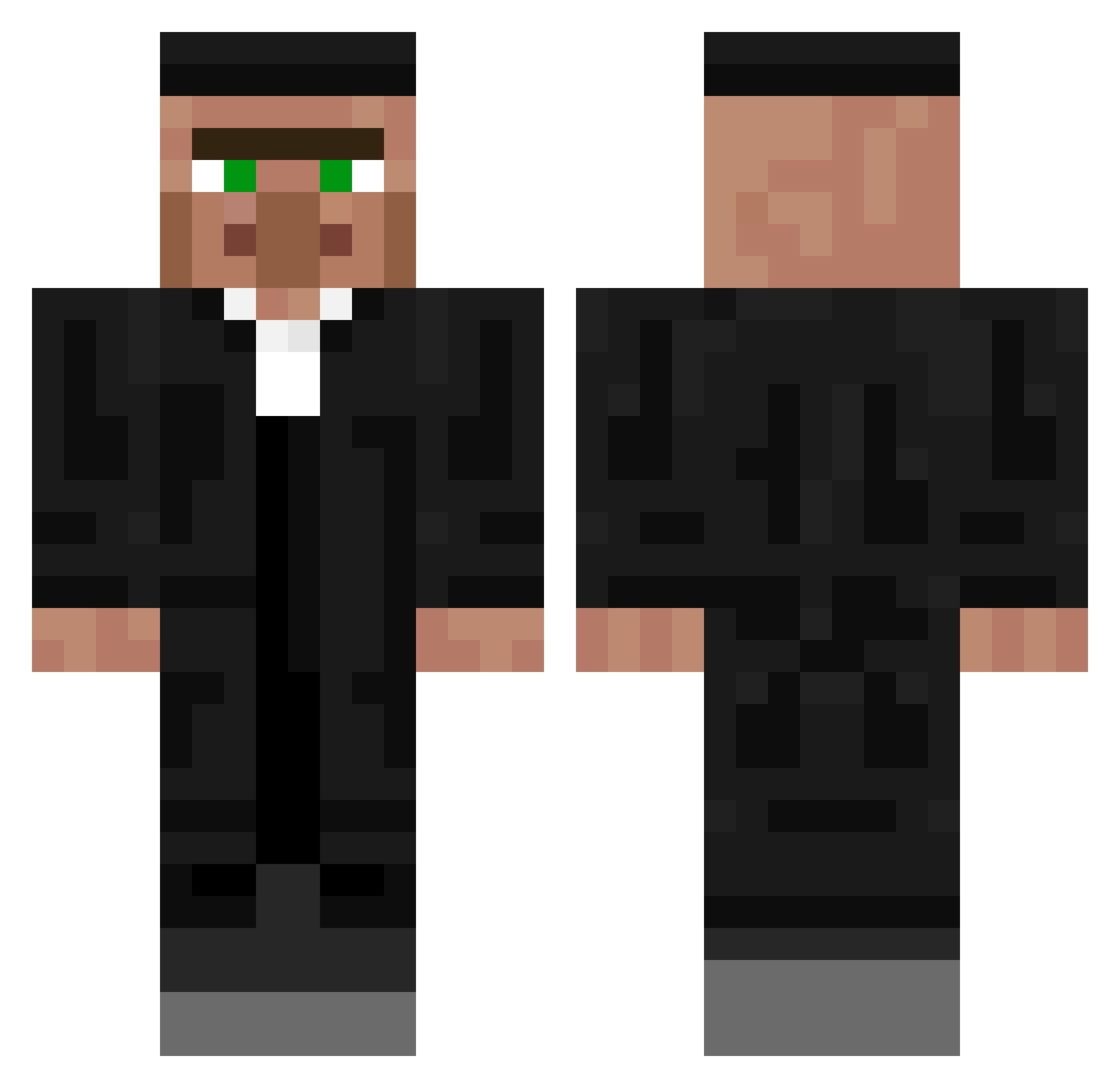 EddySpag1630 Minecraft skin, front and back view