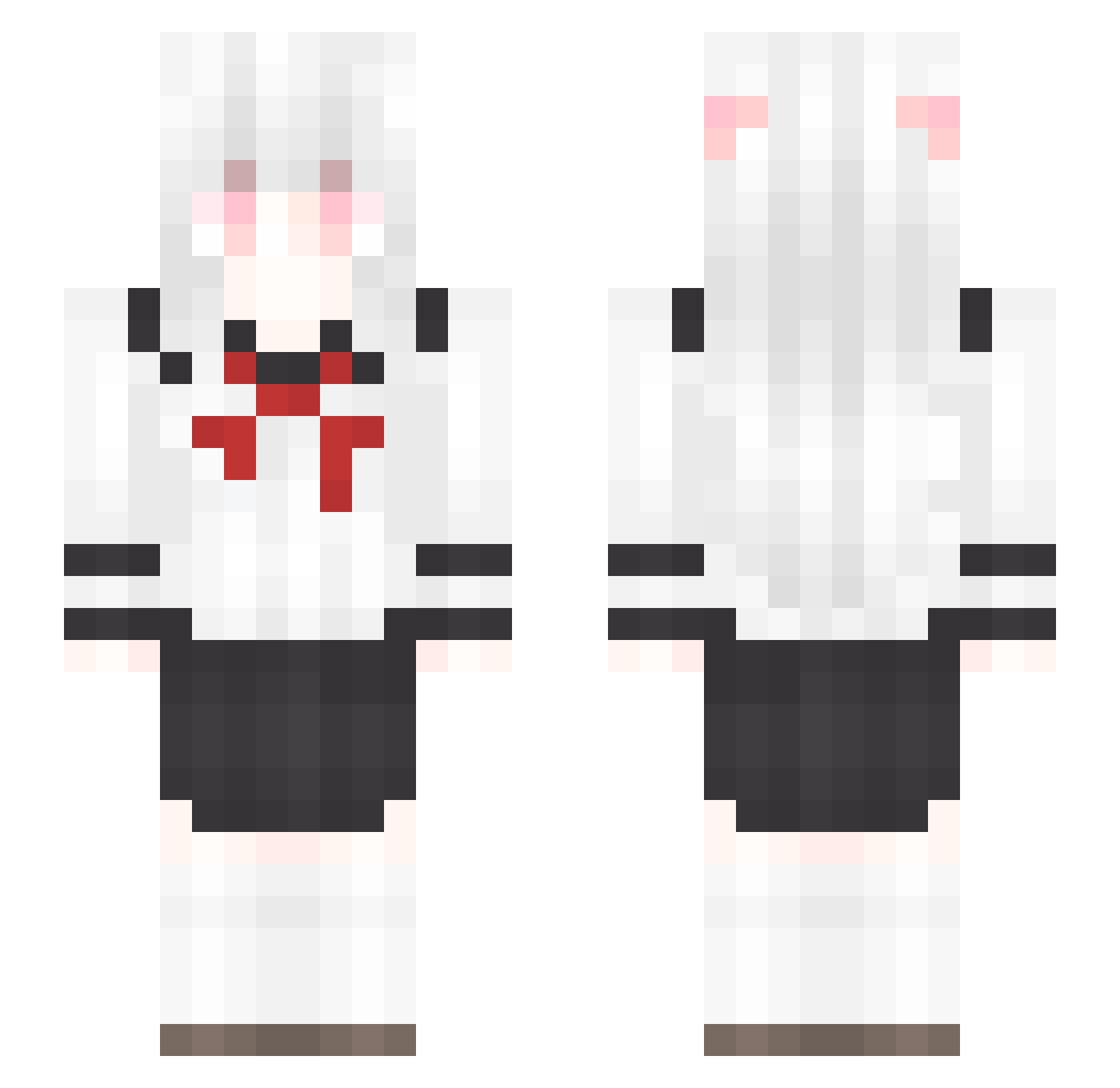 Thatduel Minecraft skin, front and back view