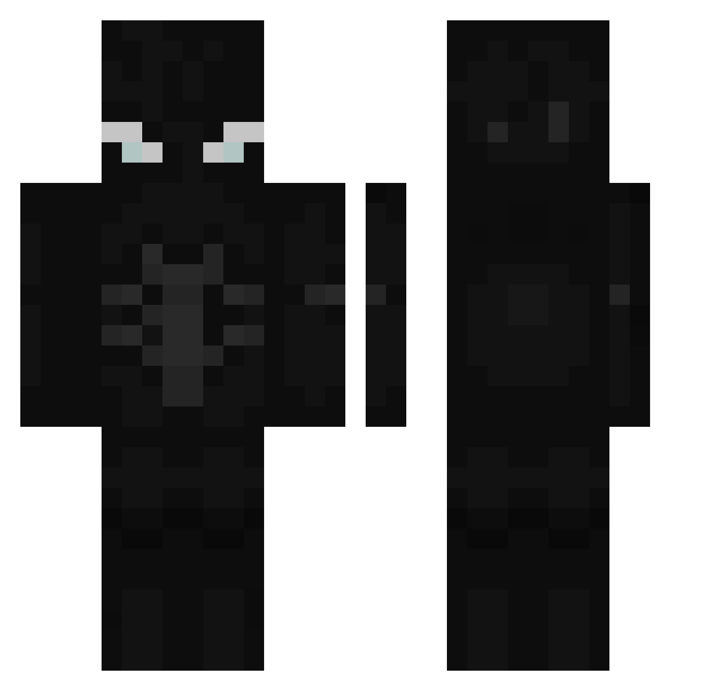 tanakidesu Minecraft skin, front and back view