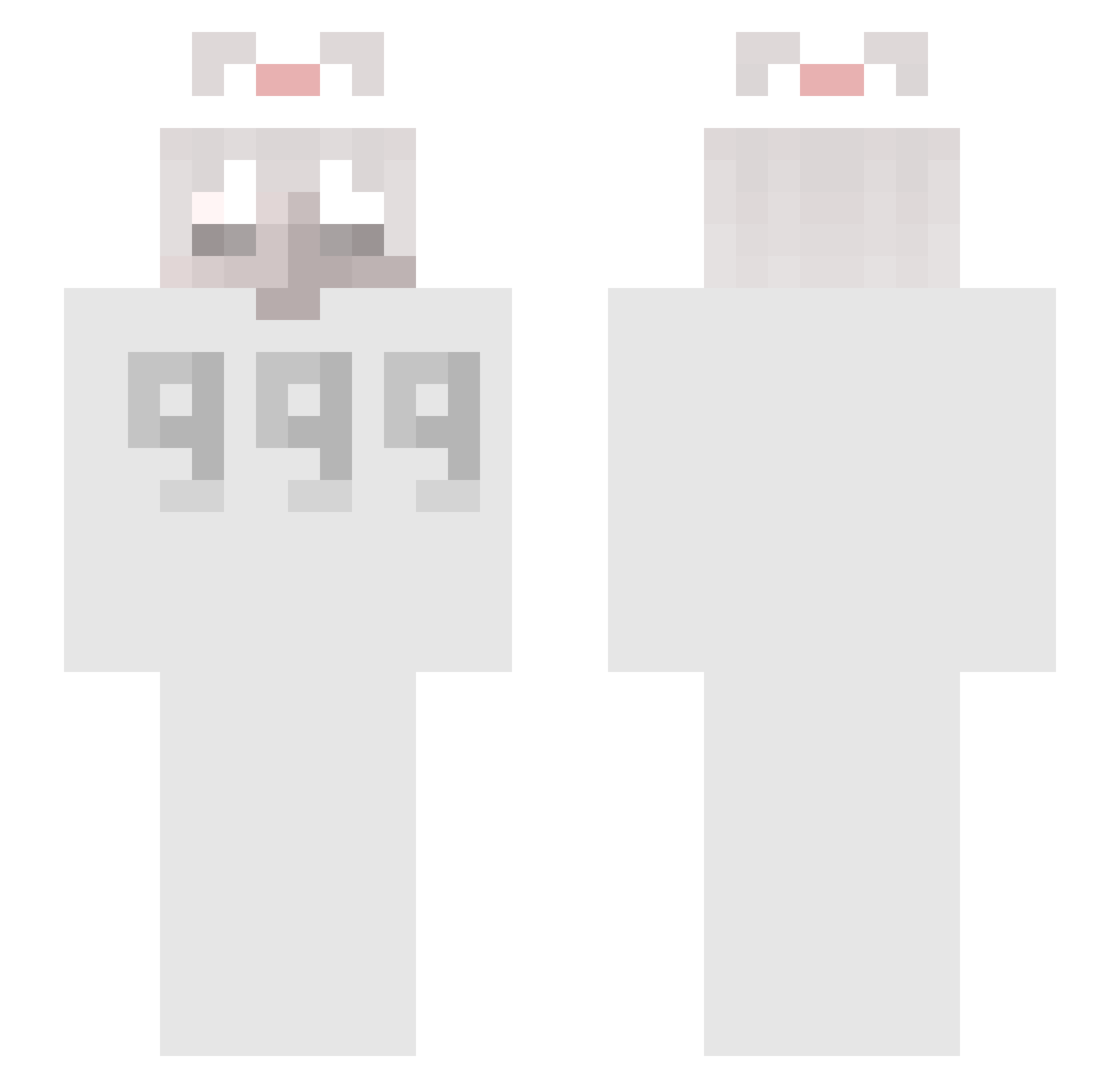 j8rq Minecraft skin, front and back view