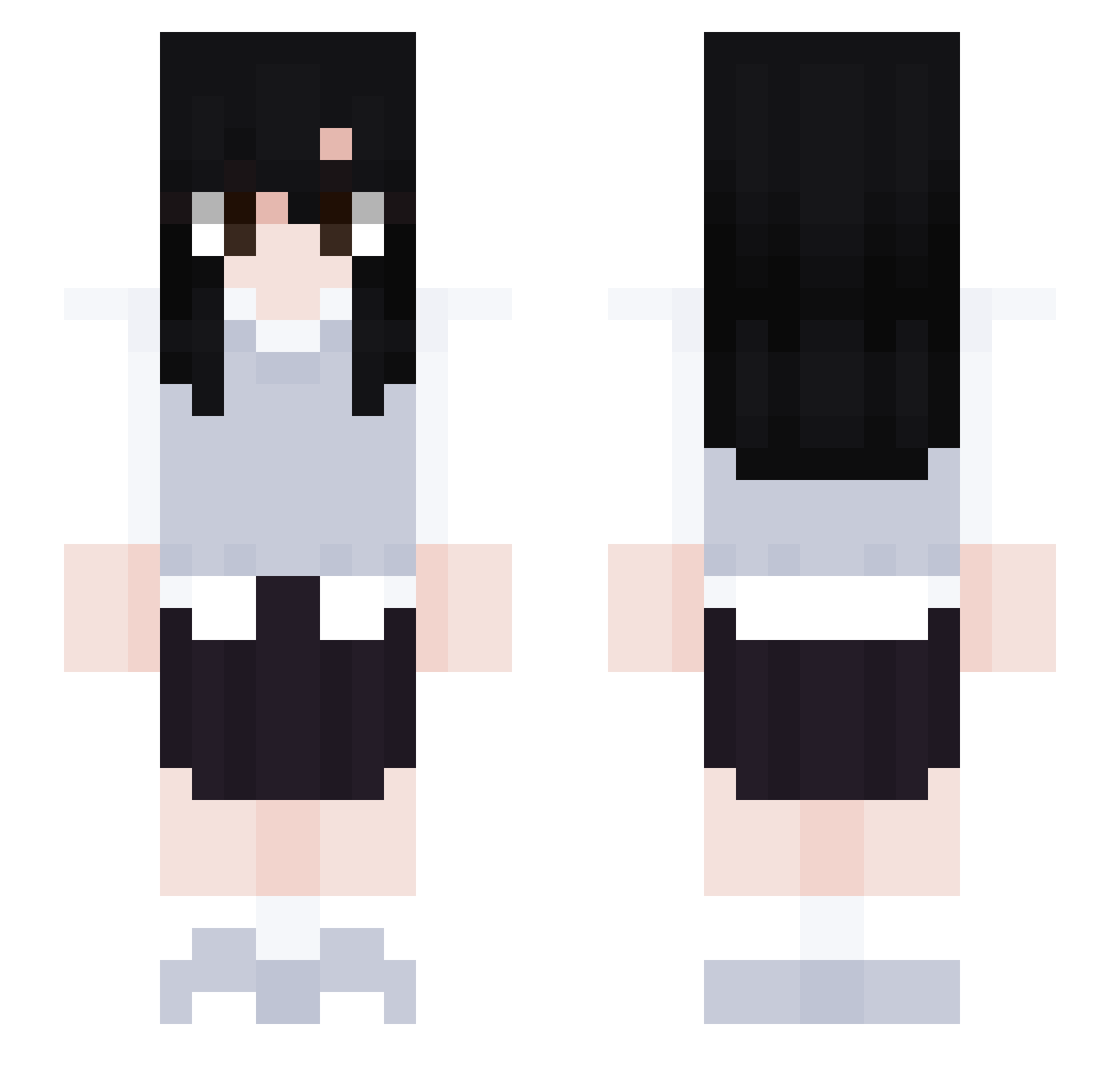 YuZ_zzz Minecraft skin, front and back view