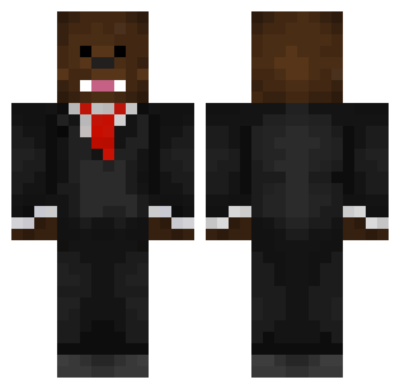 Just_Jew_It Minecraft skin, front and back view
