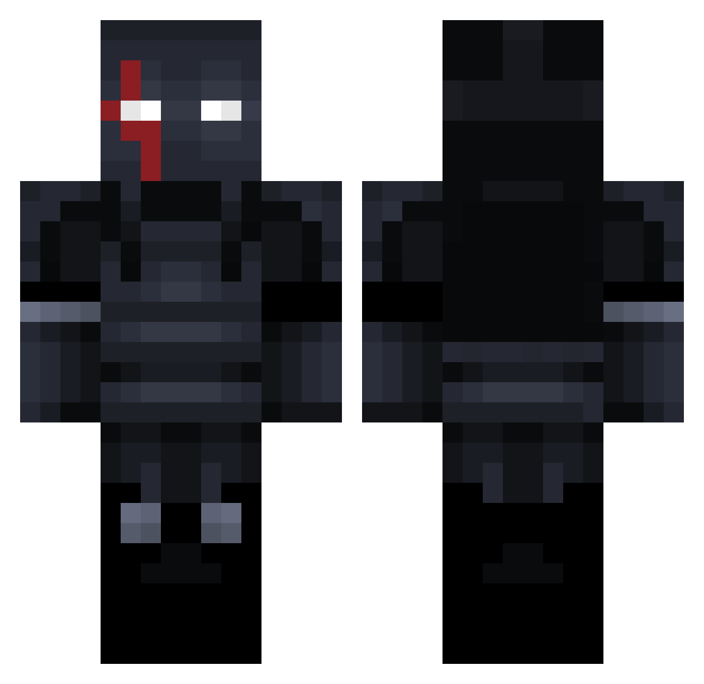 ArturHype Minecraft skin, front and back view