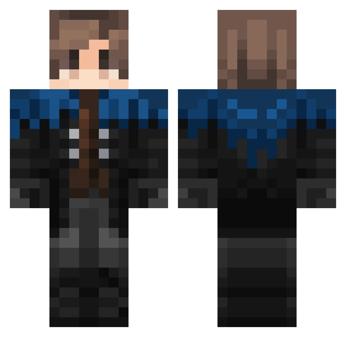 zyWER_ Minecraft skin, front and back view