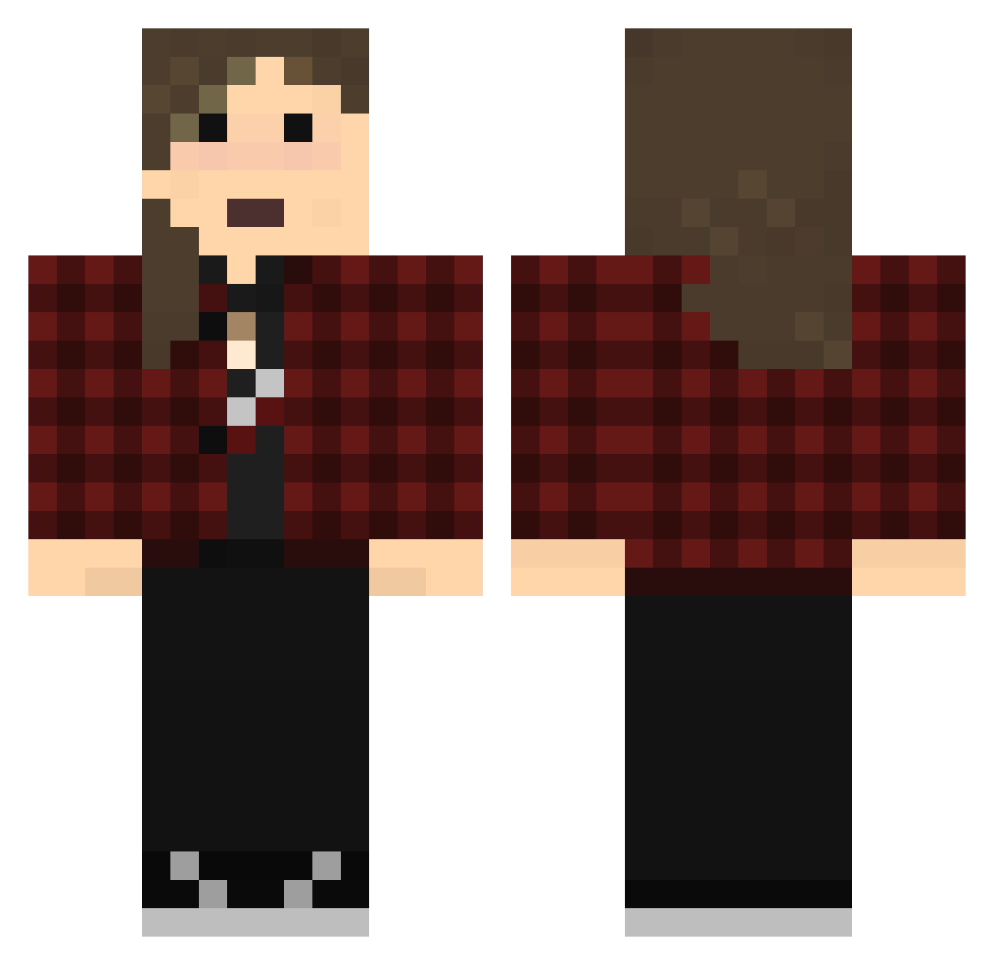 Jeff_Hickens Minecraft skin, front and back view