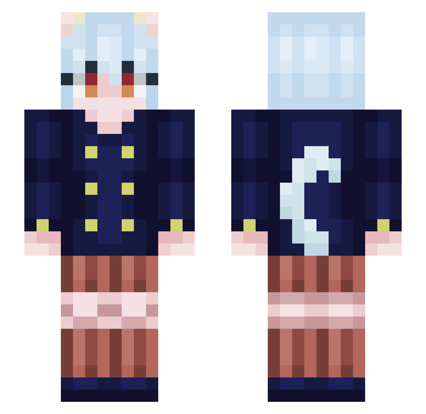 sukunaglazer1 Minecraft skin, front and back view
