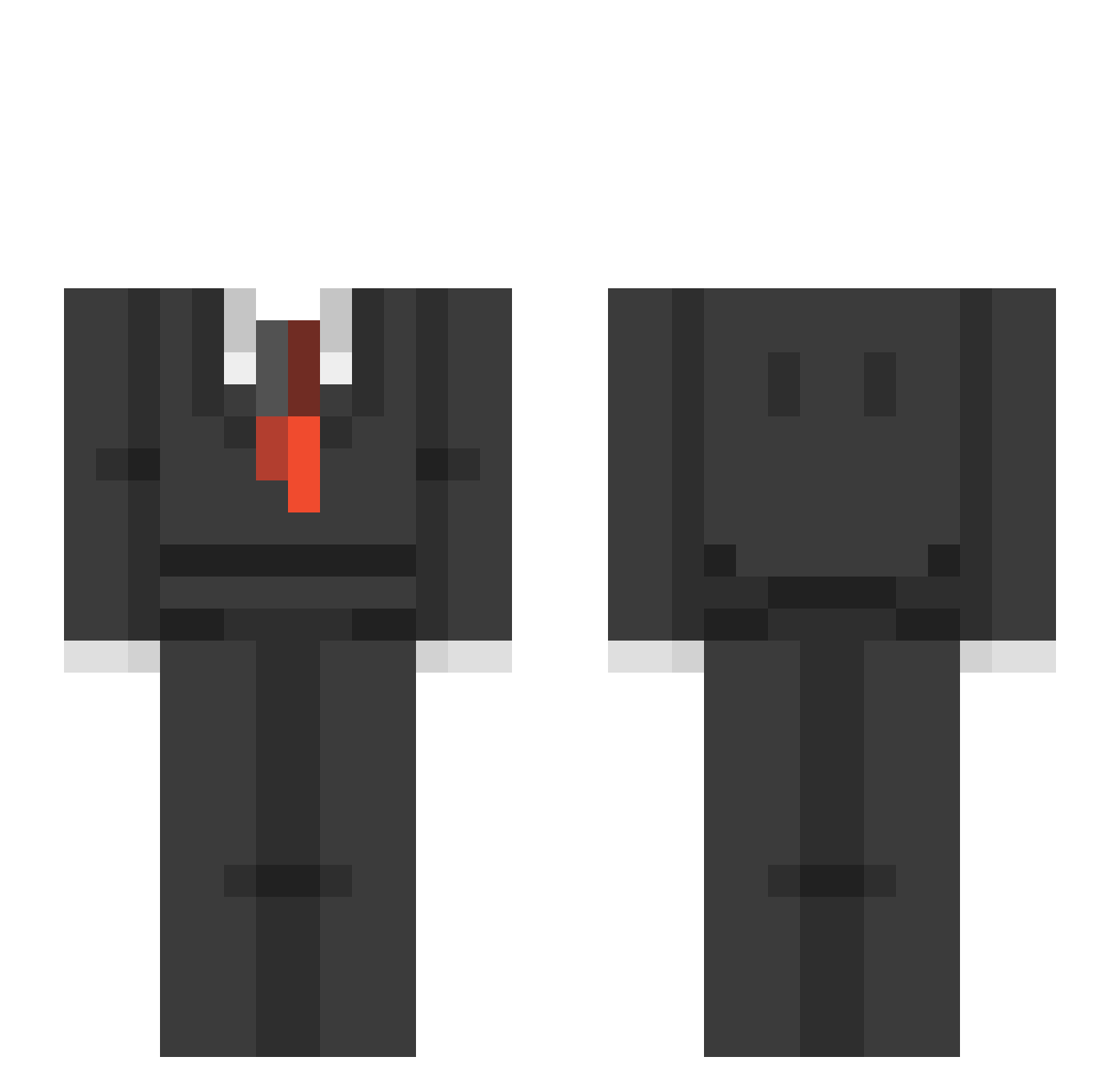 reeseswrld Minecraft skin, front and back view
