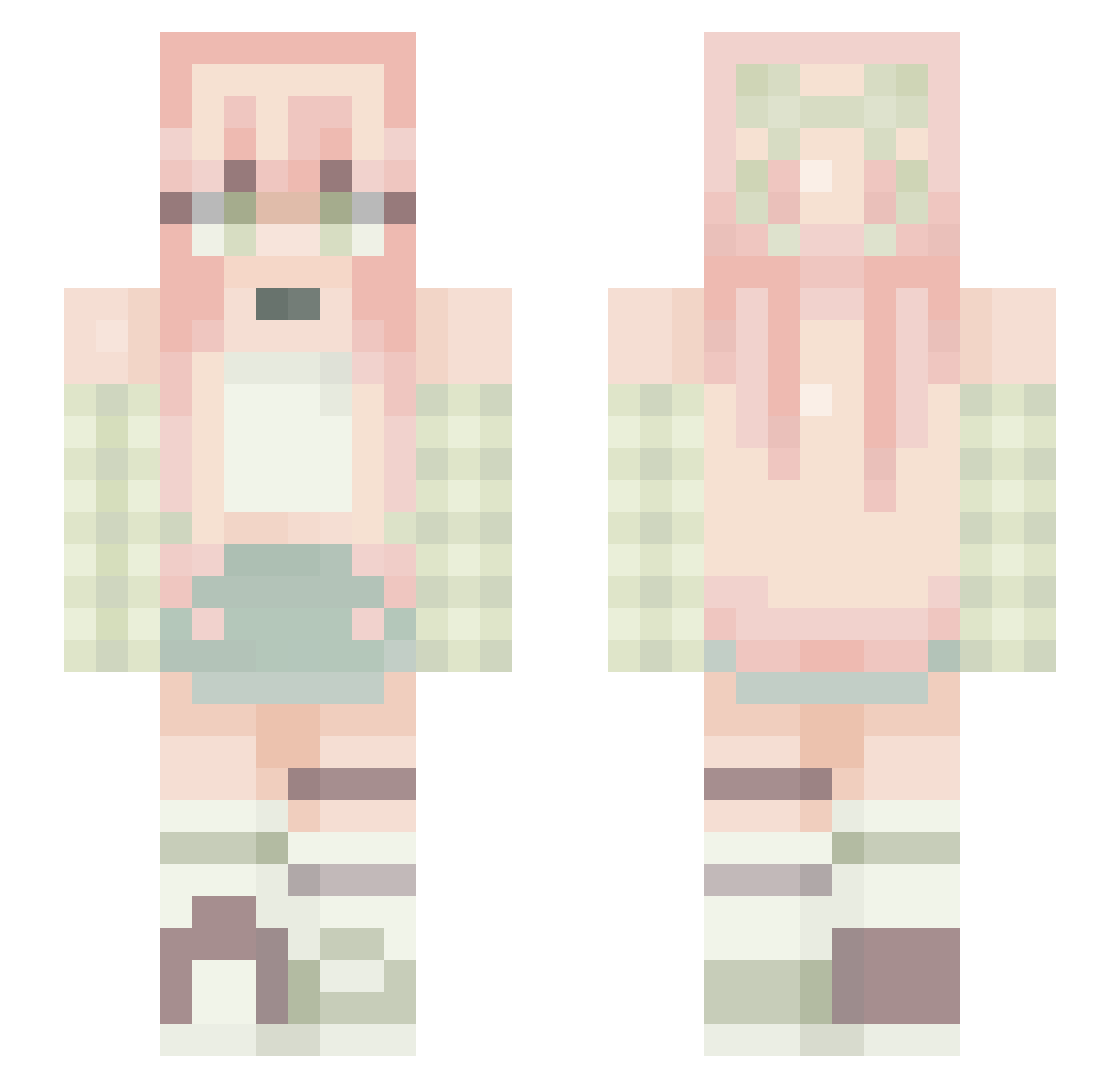 T_Savannah Minecraft skin, front and back view