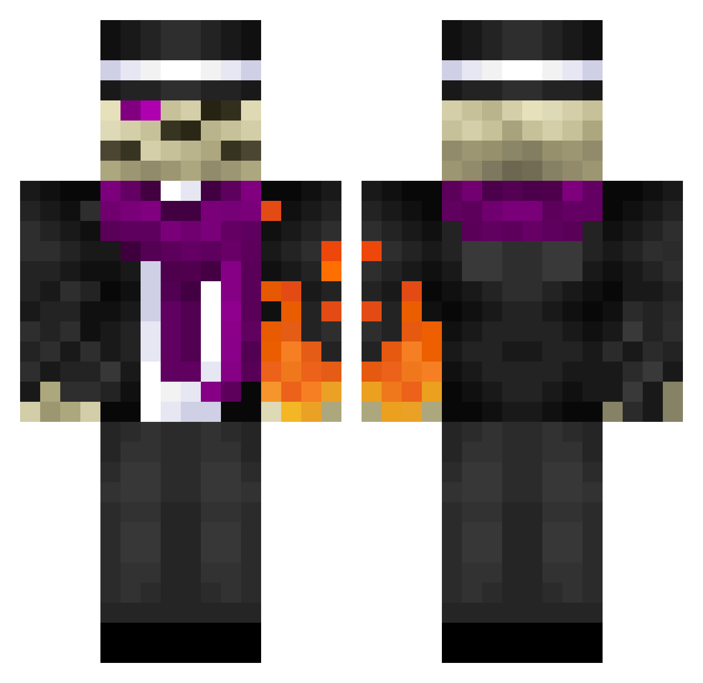 stalecak3 Minecraft skin, front and back view