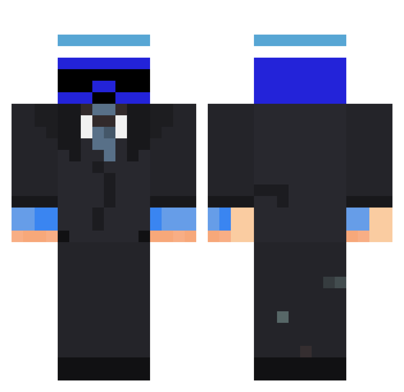 R2T__ Minecraft skin, front and back view