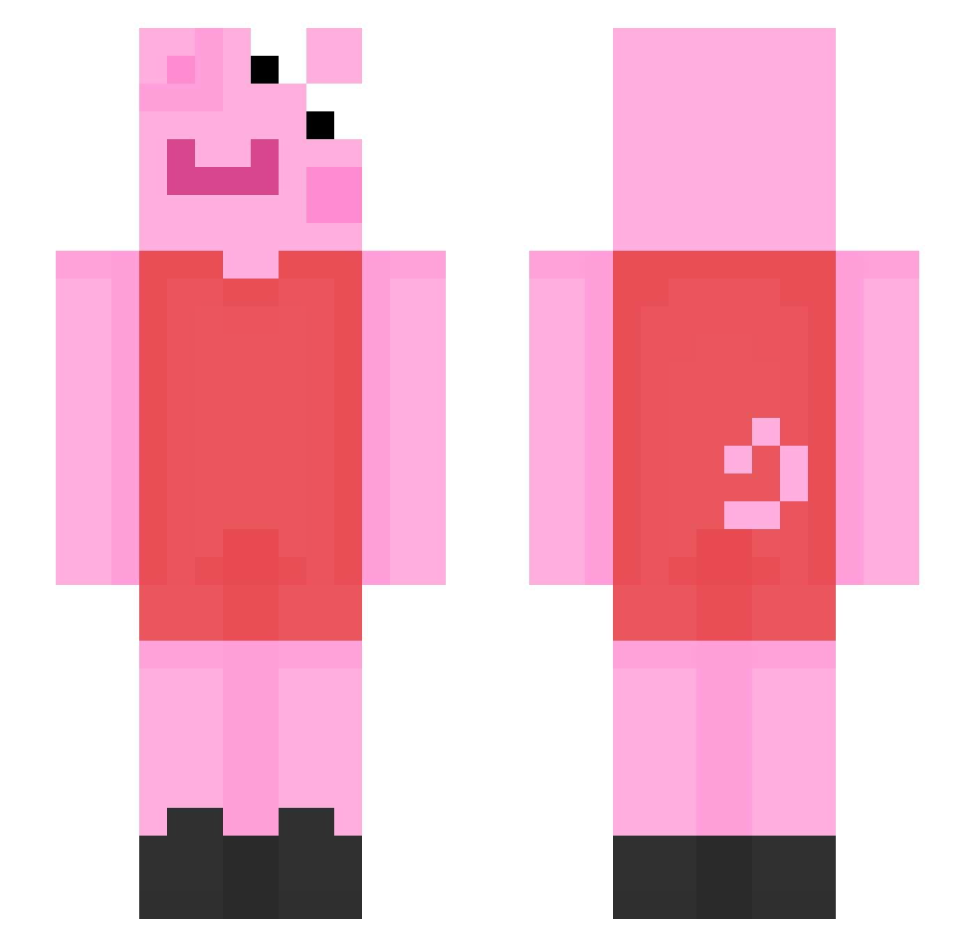 stepbroTOBAS Minecraft skin, front and back view