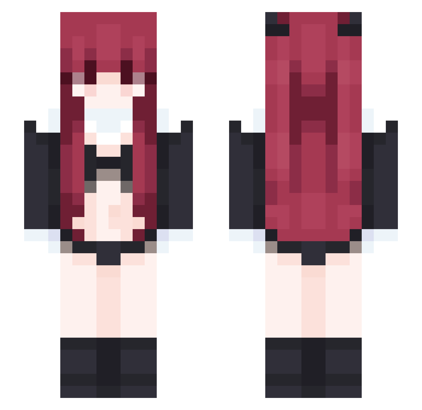 kanapeczk Minecraft skin, front and back view