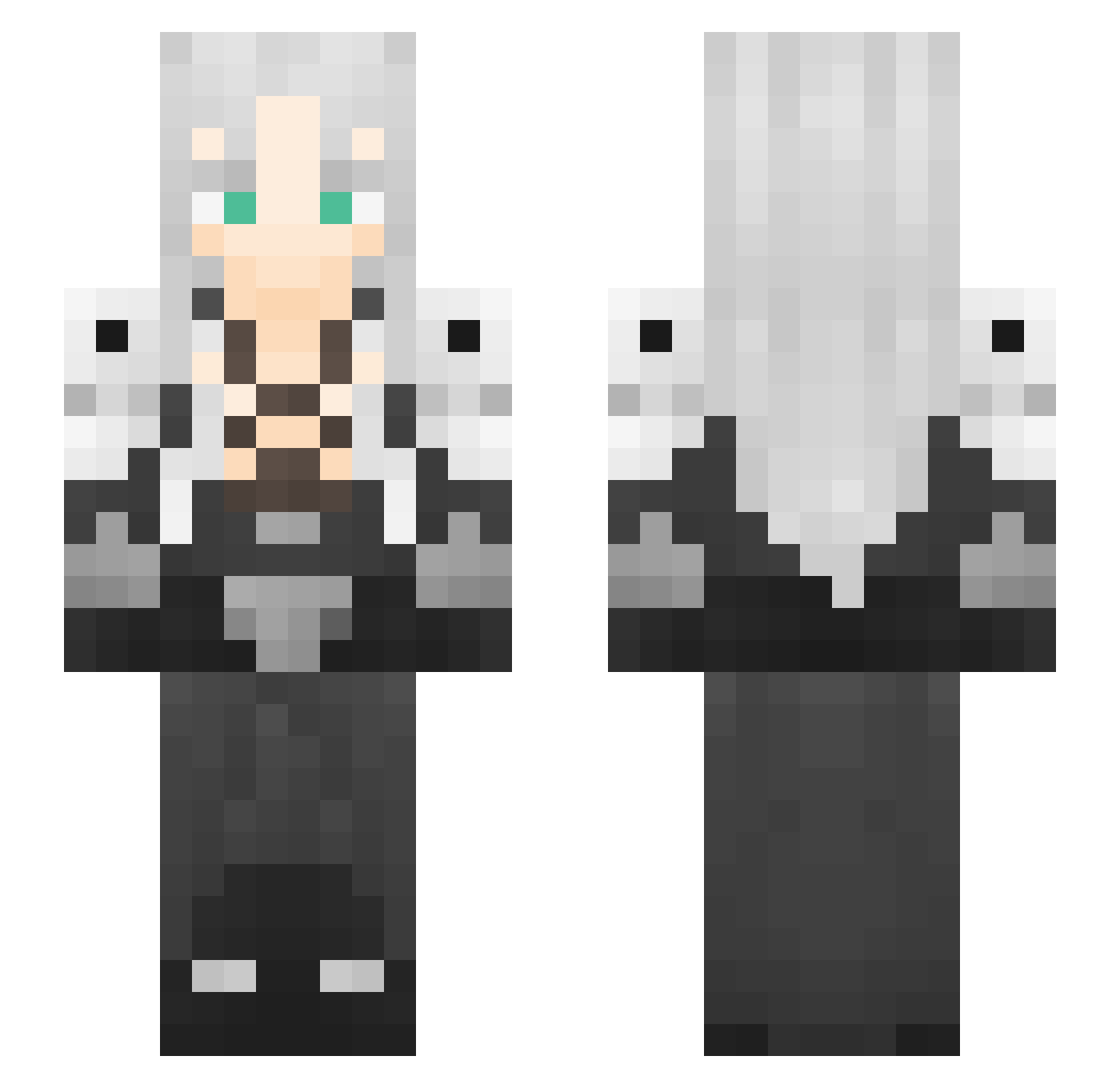 itz_spooky Minecraft skin, front and back view