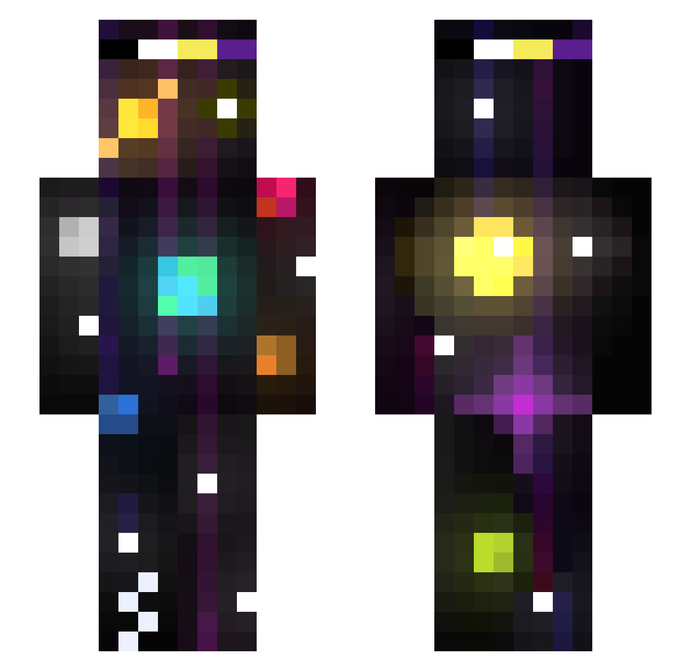 stellarexpansion Minecraft skin, front and back view