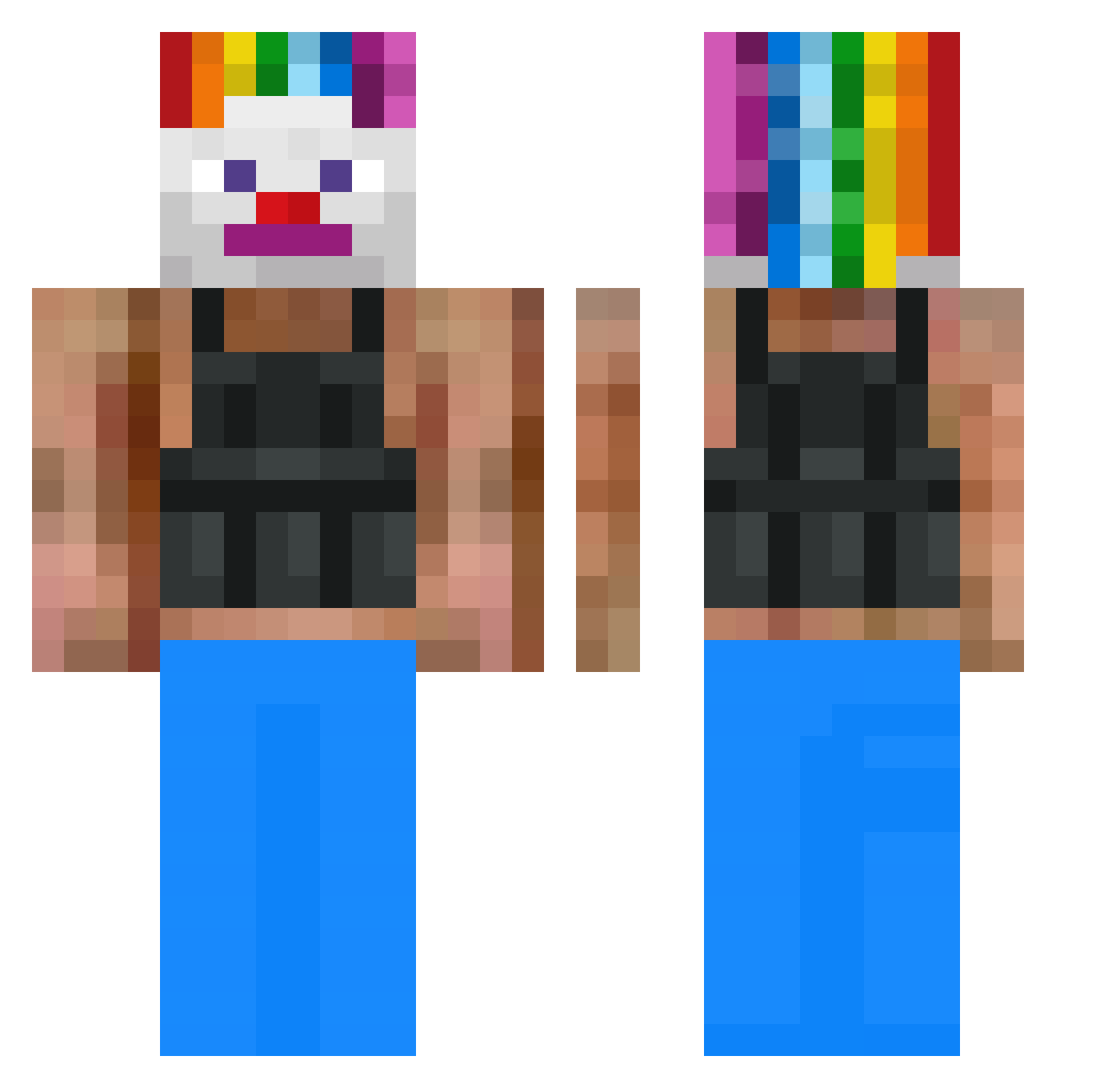 TNX_off Minecraft skin, front and back view