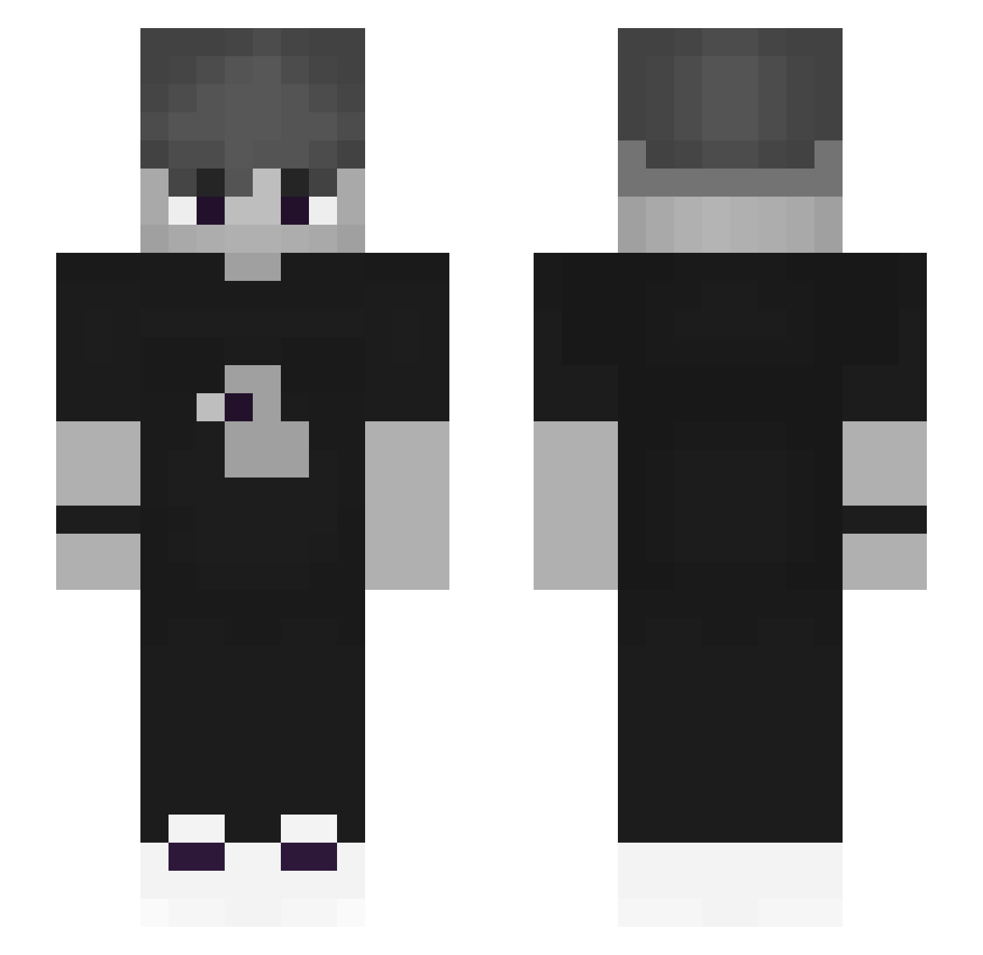 xQlech_ Minecraft skin, front and back view