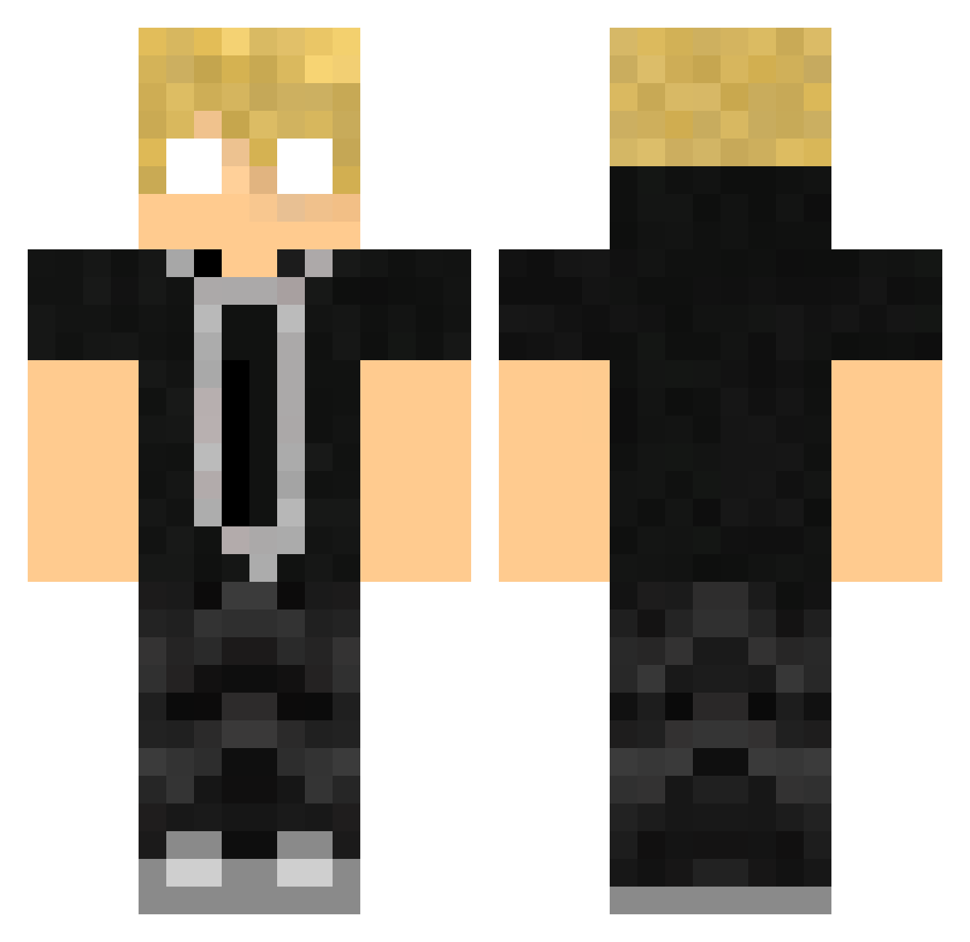GetHyp3r_ Minecraft skin, front and back view