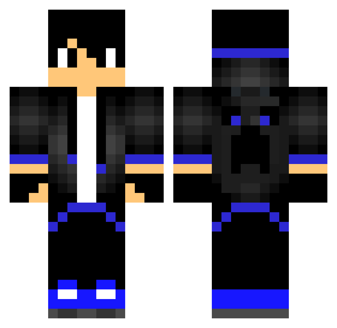 yuuya_4249 Minecraft skin, front and back view