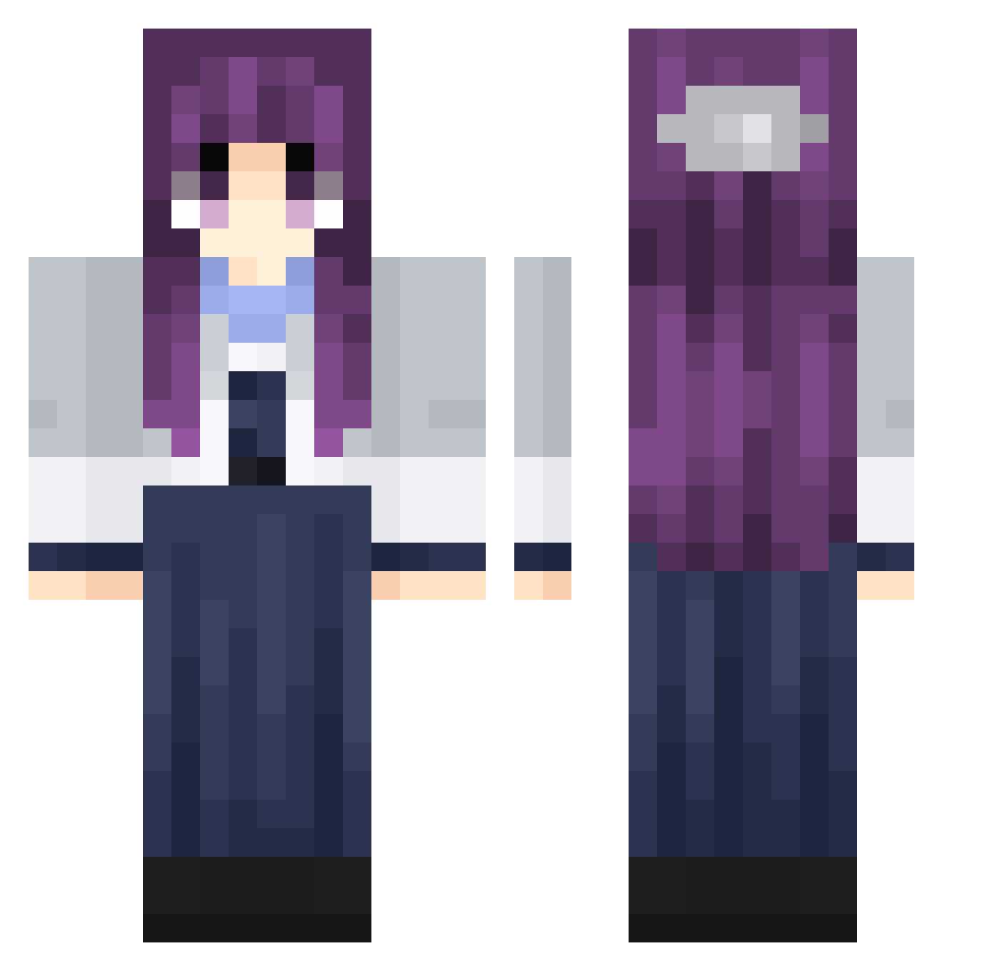 BrenoJ09 Minecraft skin, front and back view