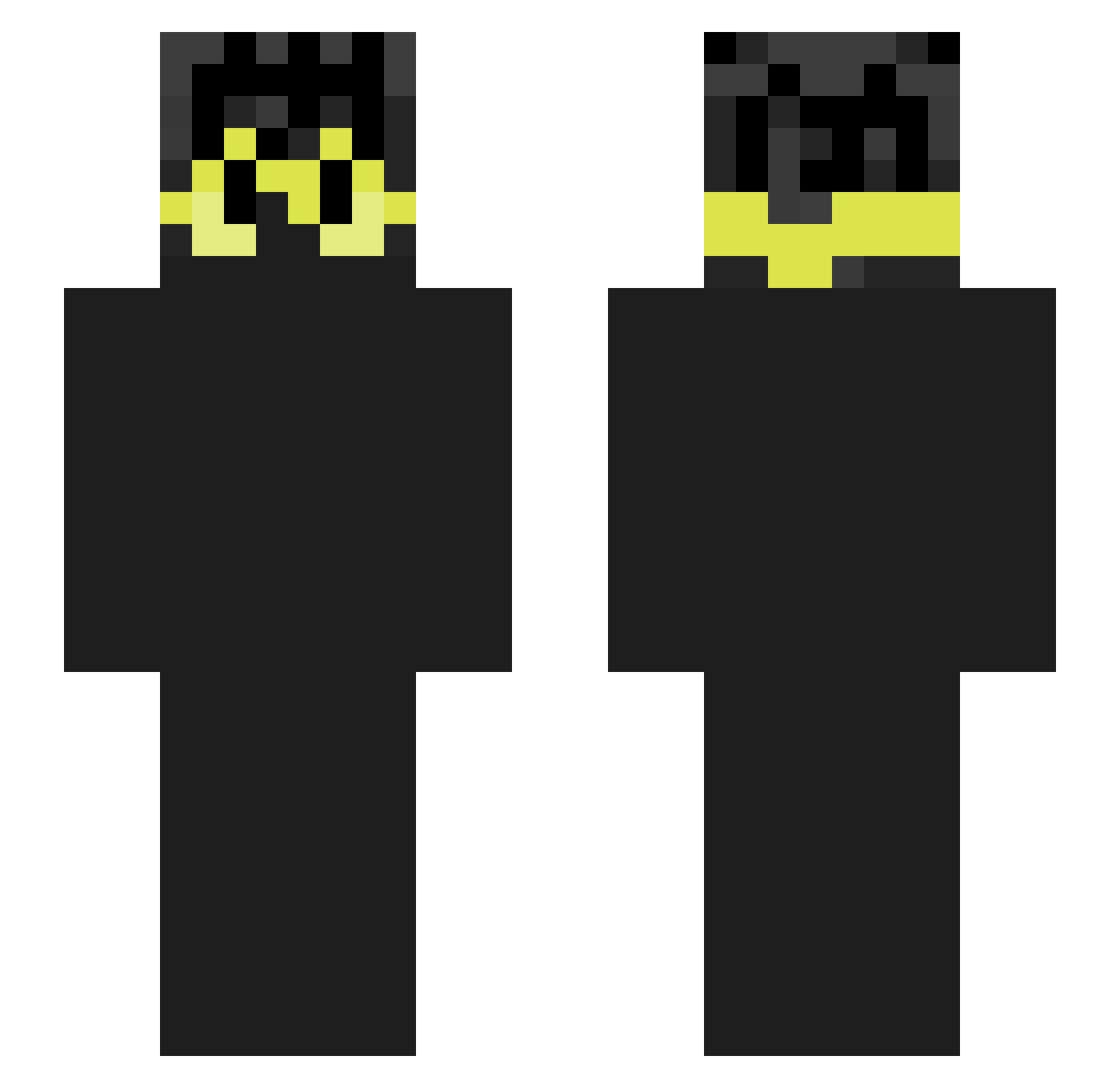 Seikokoo Minecraft skin, front and back view