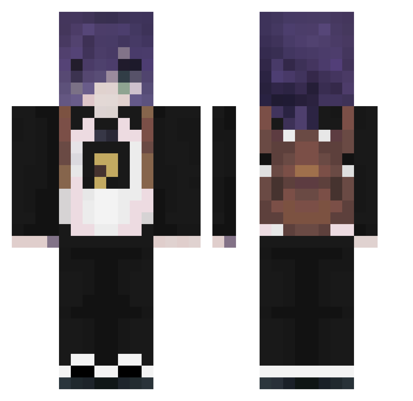 goguma1213 Minecraft skin, front and back view