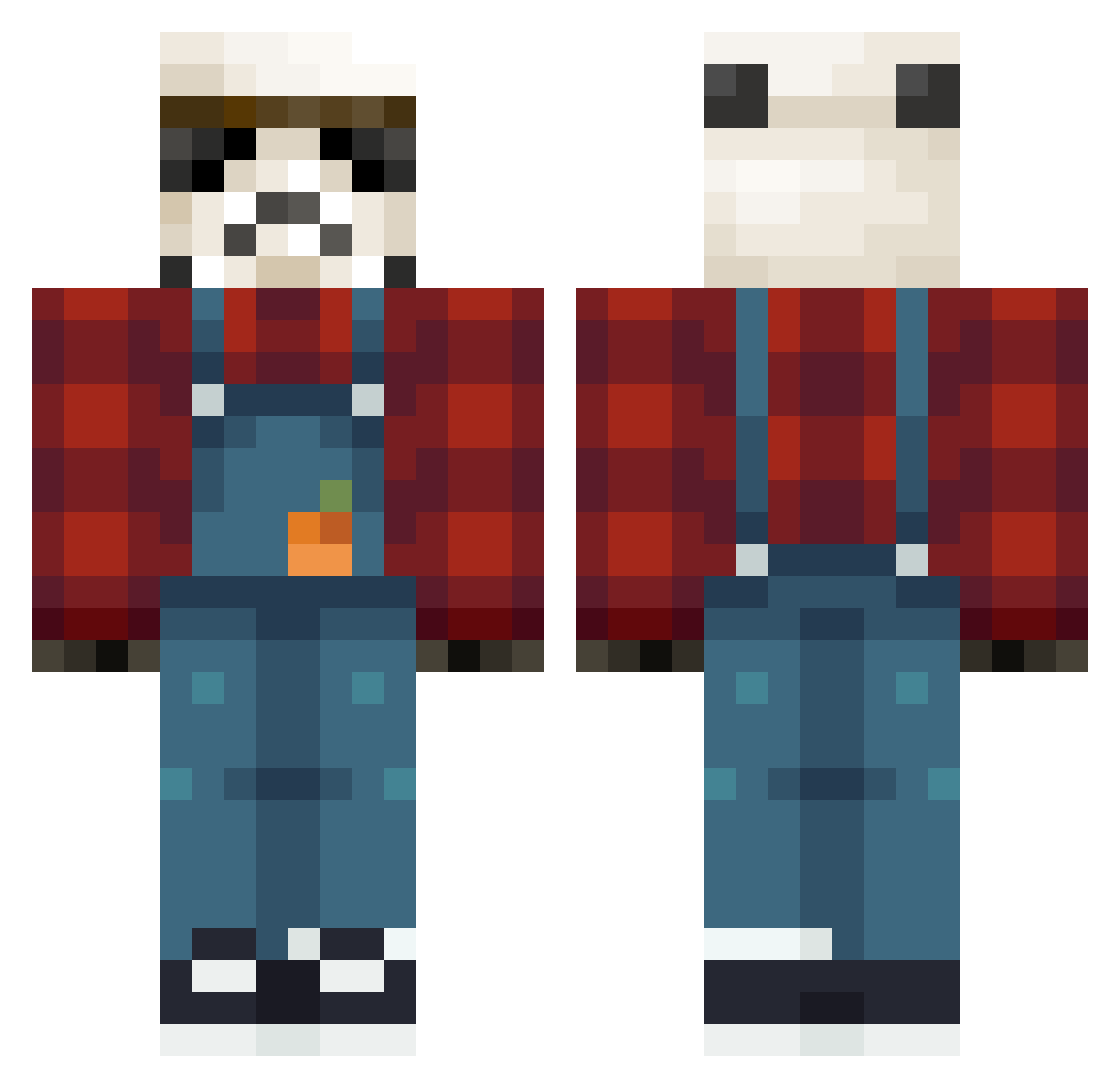 Mini_Vissions Minecraft skin, front and back view