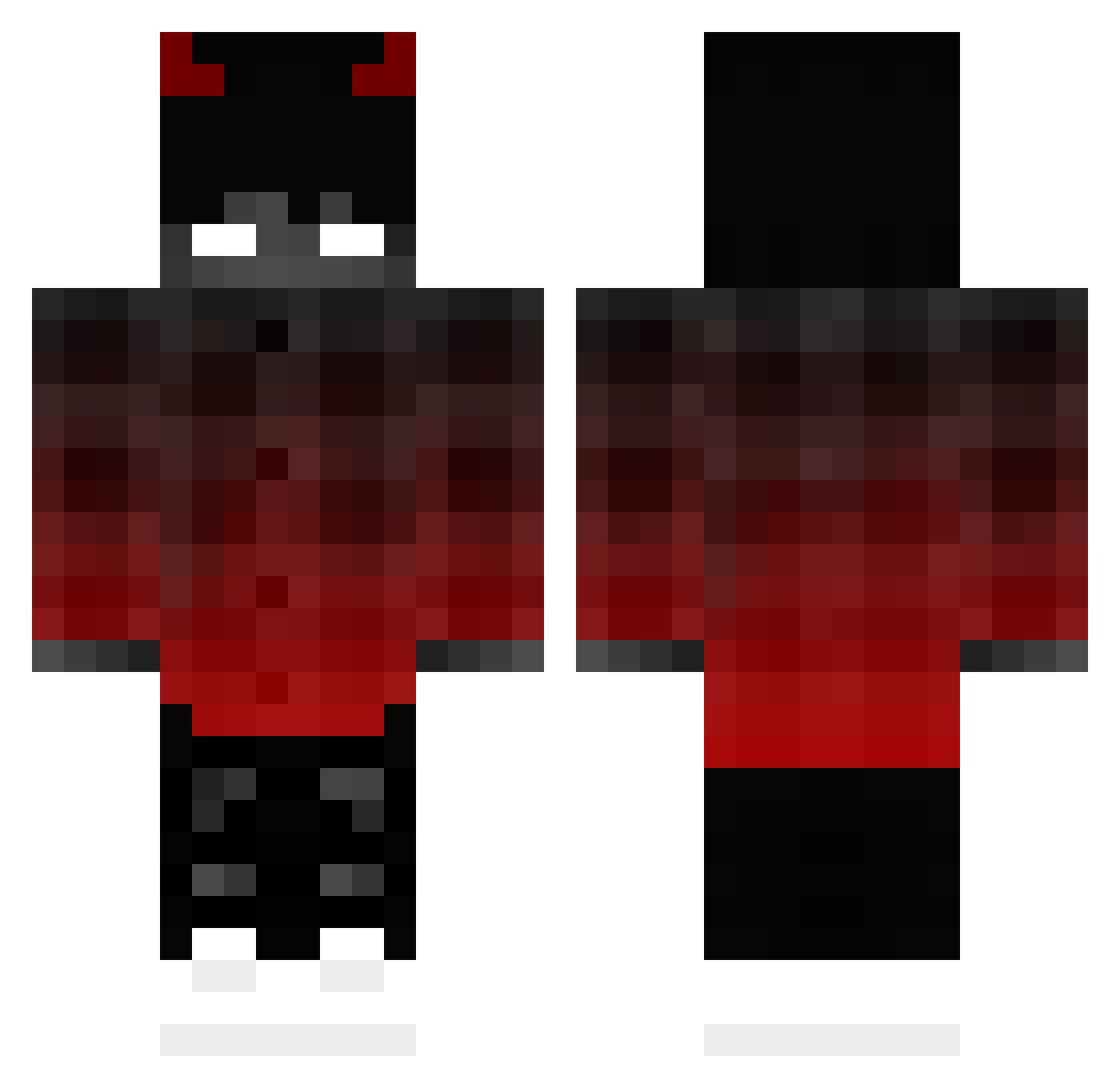 ToxicEnergy Minecraft skin, front and back view