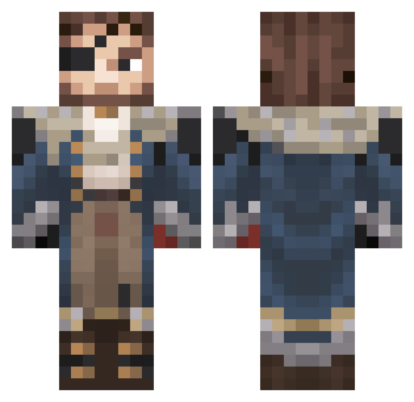 Kriper1994 Minecraft skin, front and back view