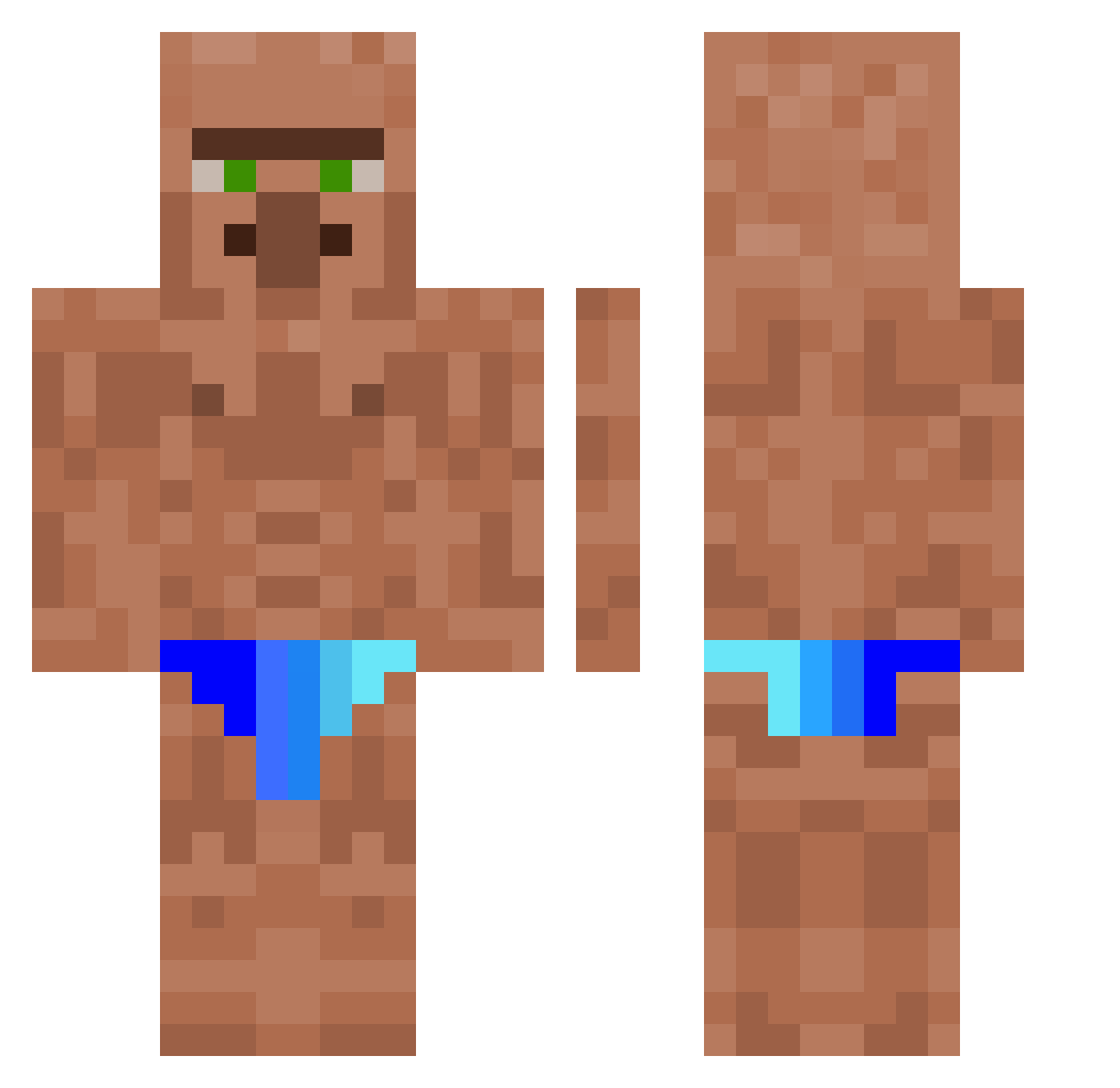 zBlatantZ Minecraft skin, front and back view
