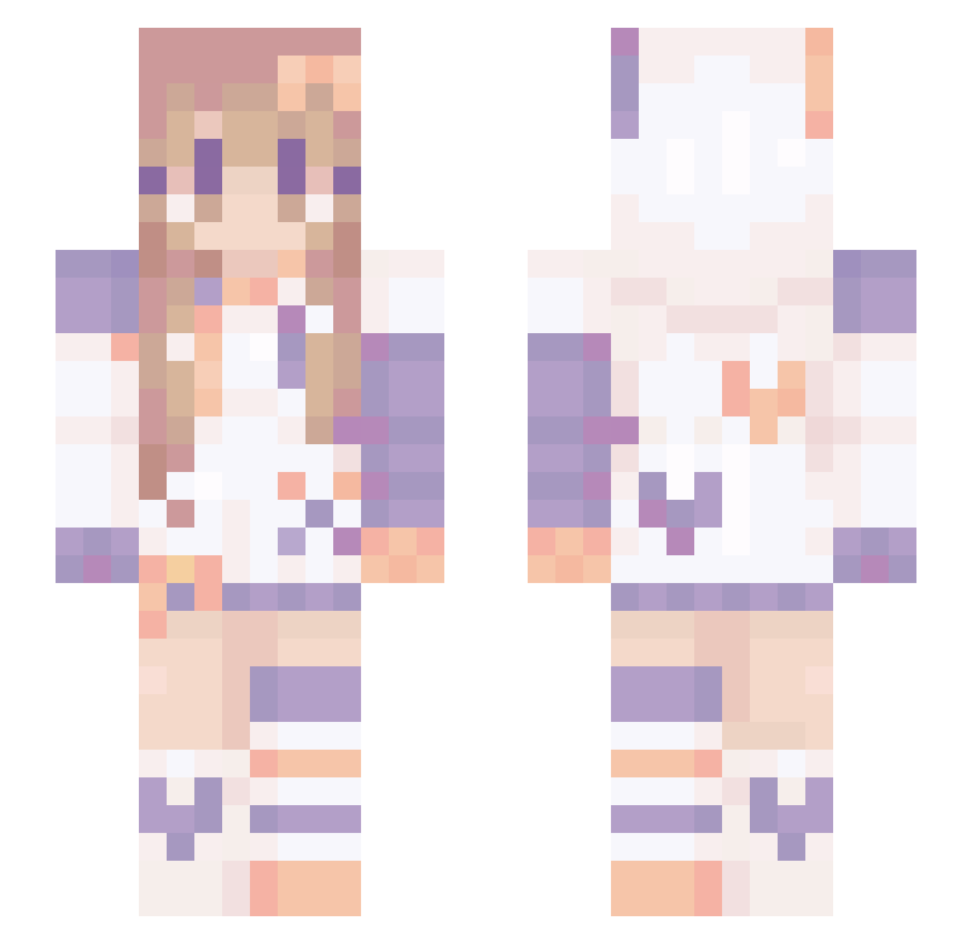 Zupoo_ Minecraft skin, front and back view