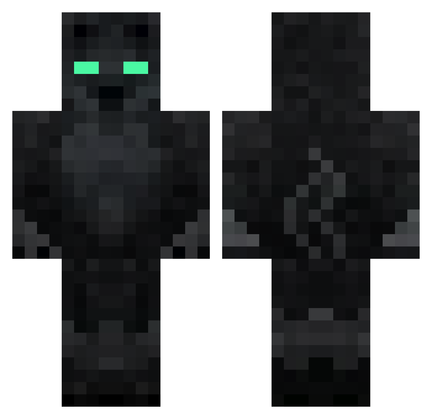 SydCayden Minecraft skin, front and back view
