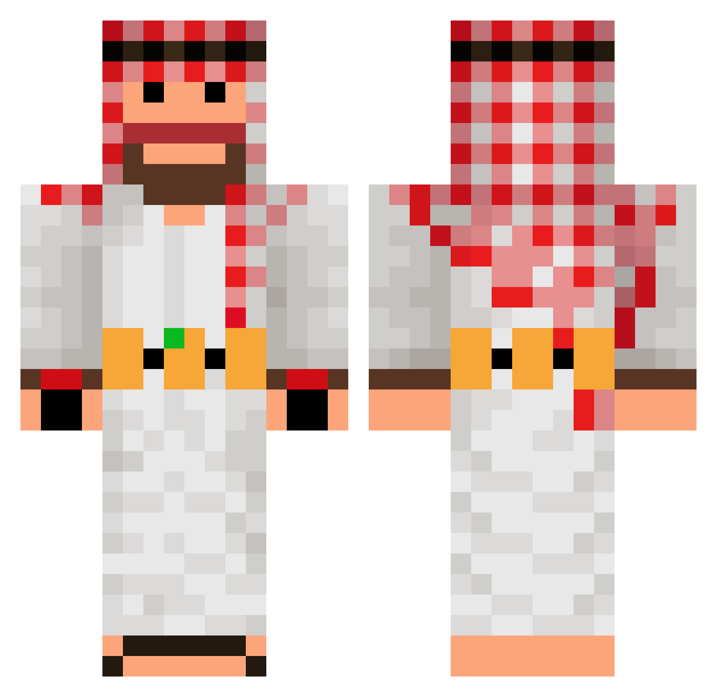 Delayes4567 Minecraft skin, front and back view