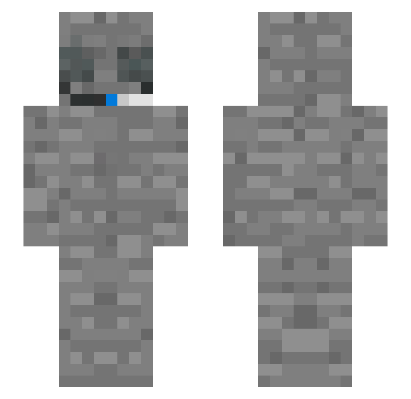 Shaddow_JoJo Minecraft skin, front and back view