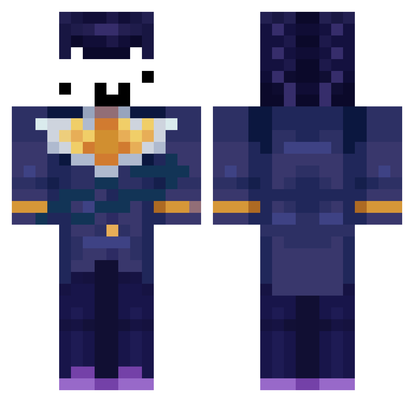 ethandrake666 Minecraft skin, front and back view