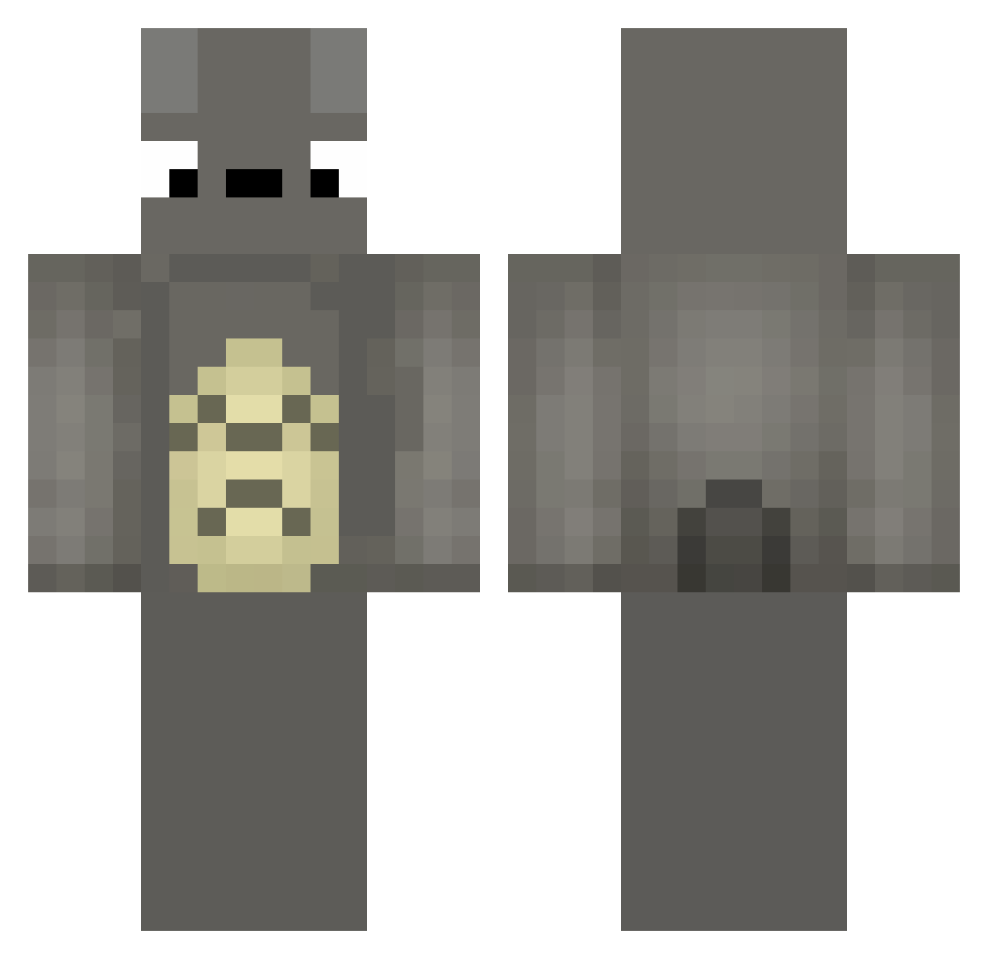 kiwi783 Minecraft skin, front and back view