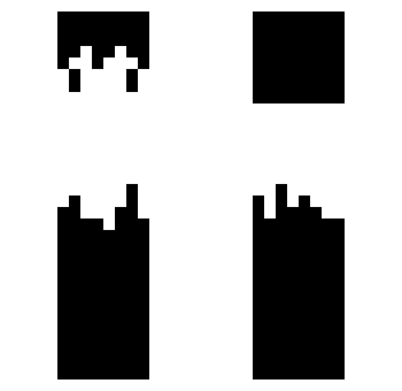 xdszews Minecraft skin, front and back view