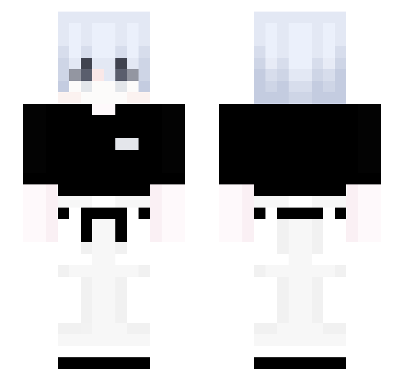 Wapc_baigei Minecraft skin, front and back view