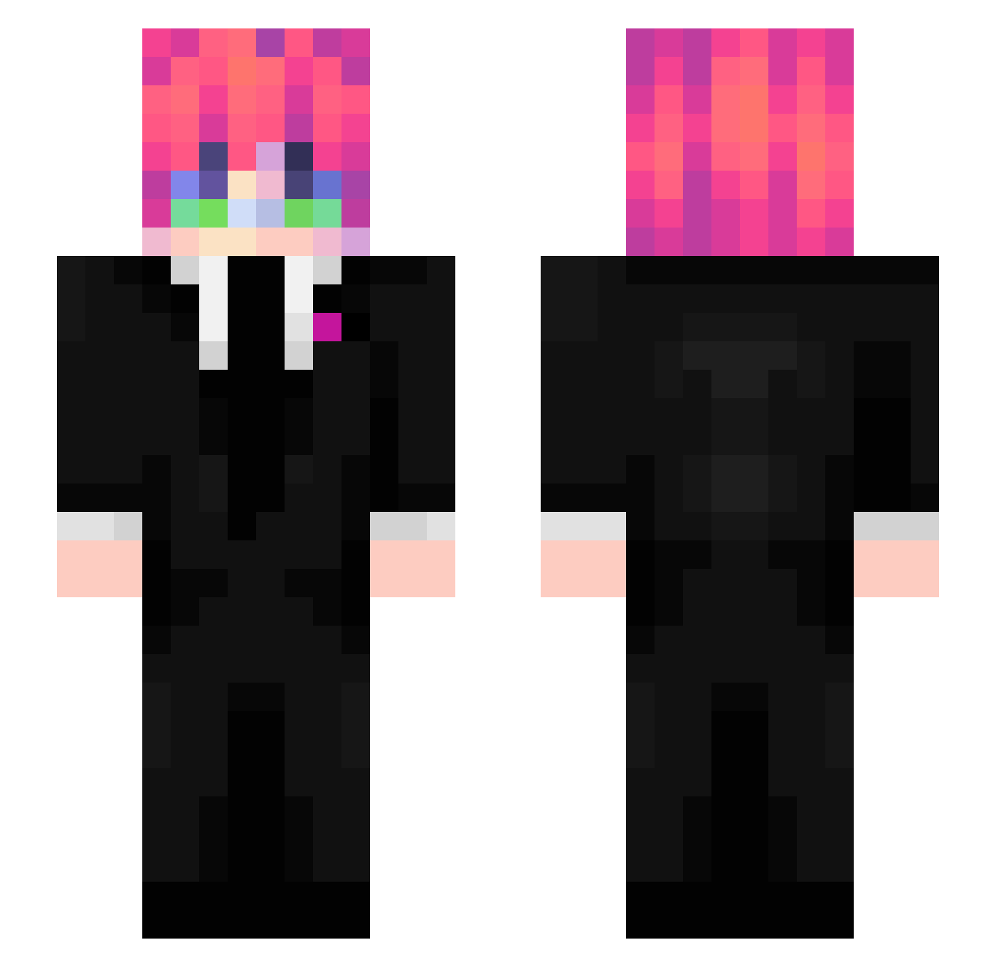__Enni__ Minecraft skin, front and back view